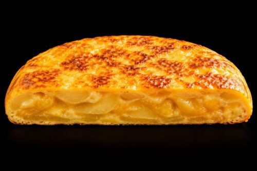 Media tortilla de patatas con cebolla